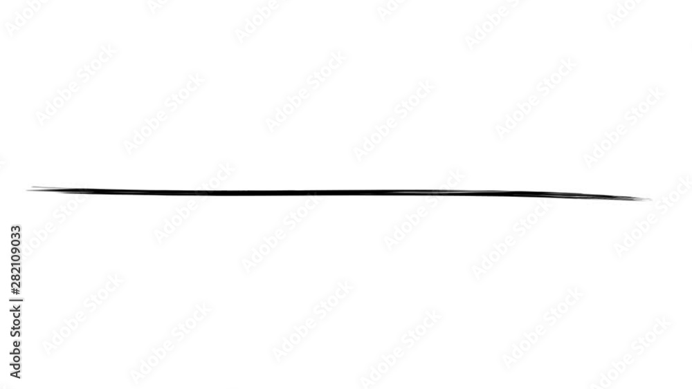 Animation of a long thin abstract brush stroke Animation of a long thin abstract brush stroke