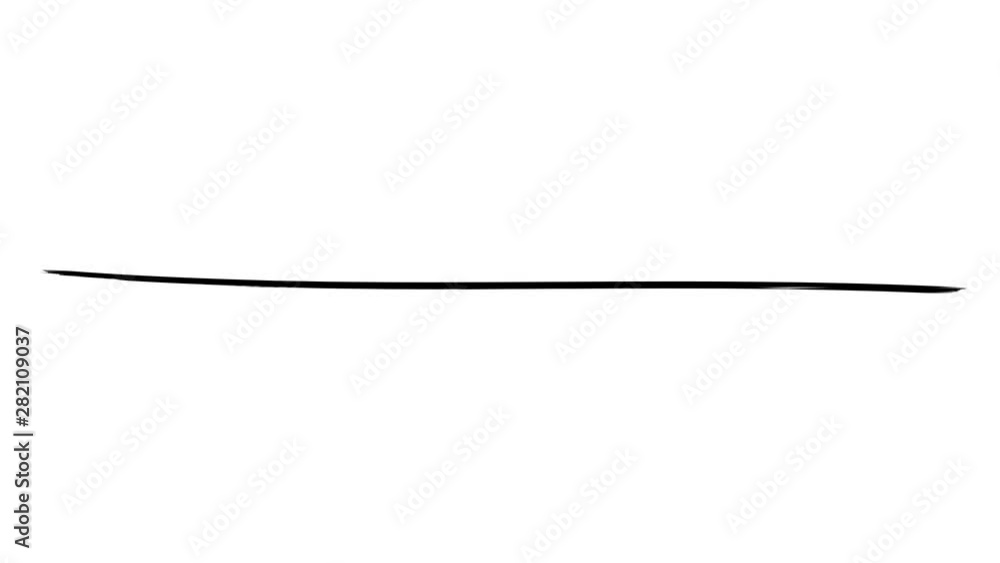 Animation of a long thin abstract brush stroke Animation of a long thin abstract brush stroke