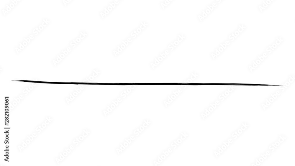 Animation of a long thin abstract brush stroke Animation of a long thin abstract brush stroke