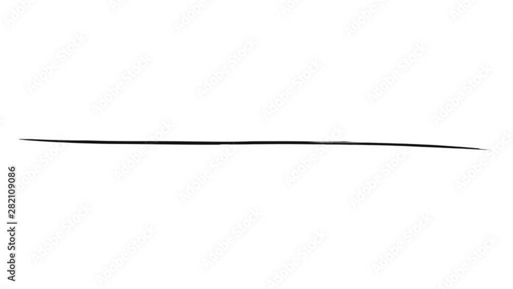 Animation of a long thin abstract brush stroke Animation of a long thin abstract brush stroke