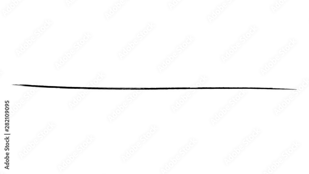 Animation of a long thin abstract brush stroke Animation of a long thin abstract brush stroke