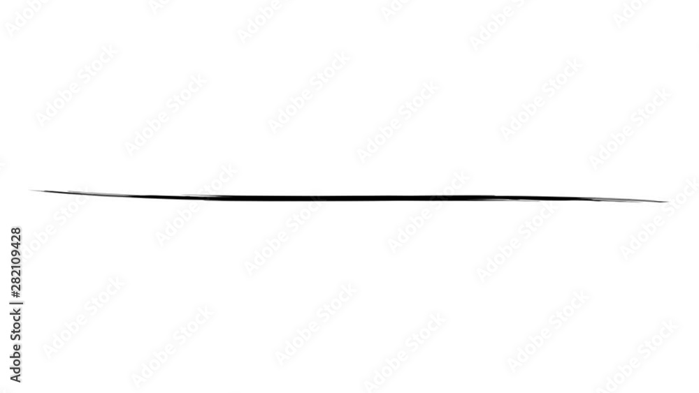 Animation of a long thin abstract brush stroke Animation of a long thin abstract brush stroke