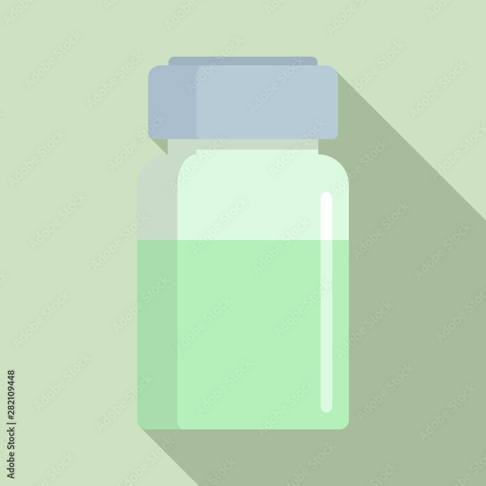 Liquid for injection icon. Flat illustration of liquid for injection vector icon for web design Liquid for injection icon. Flat illustration of liquid for injection vector icon for web design