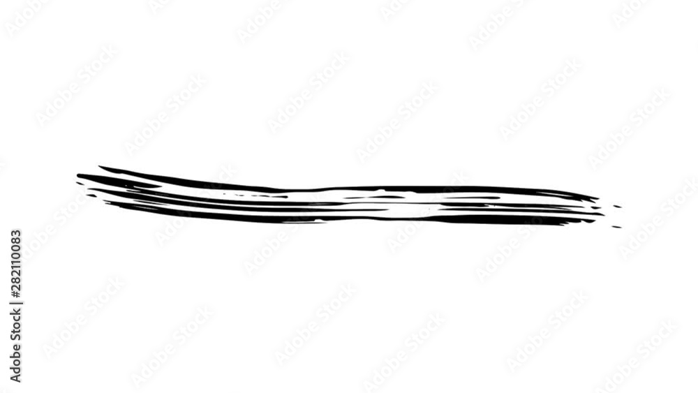 Freehand abstract brush stroke animation Freehand abstract brush stroke animation