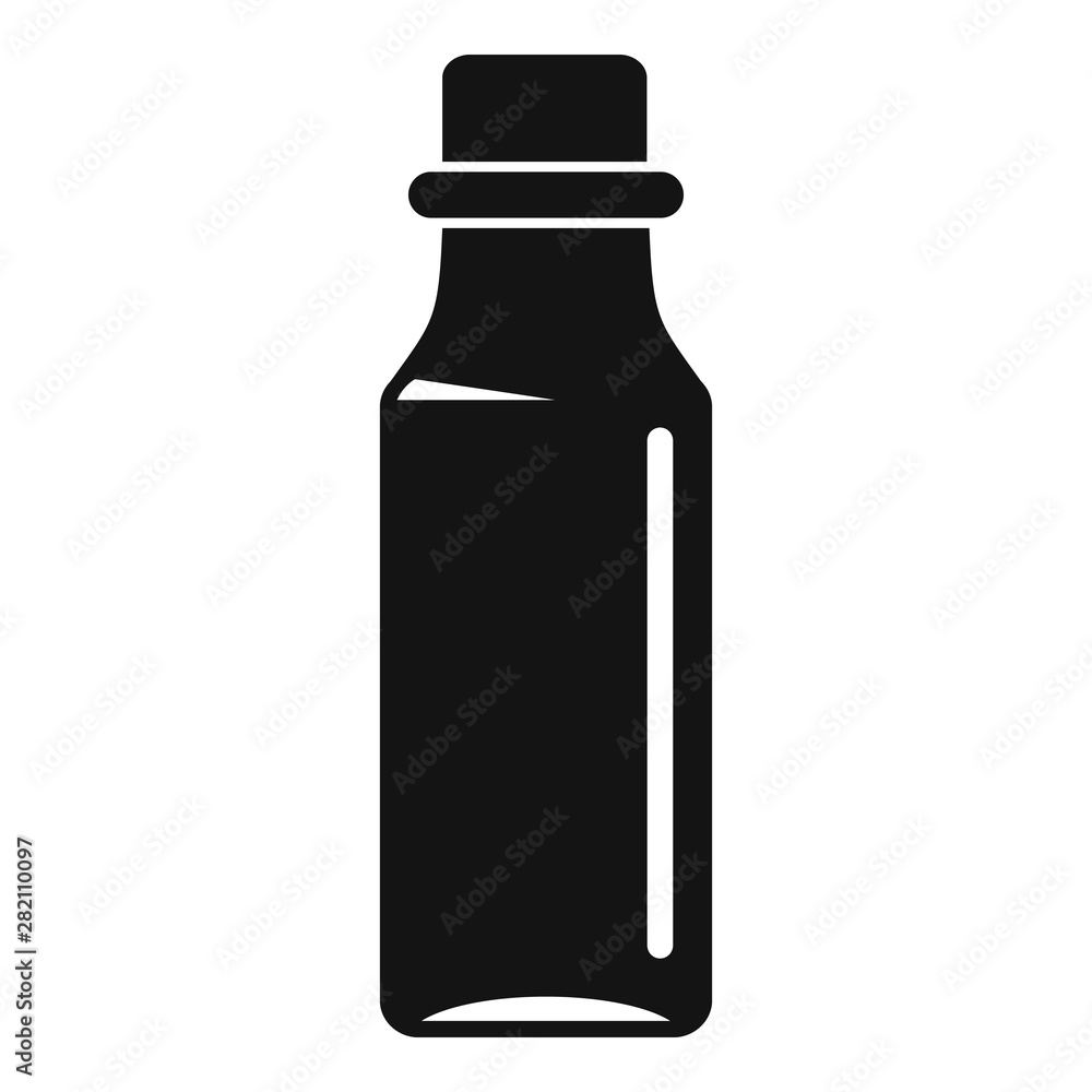 Medical syrup bottle icon. Simple illustration of medical syrup bottle vector icon for web design isolated on white background