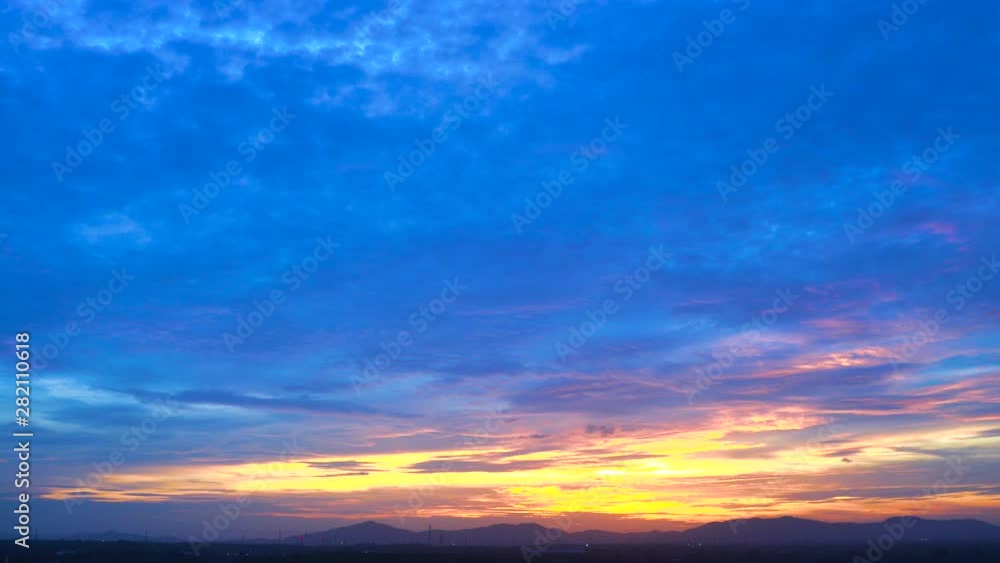 Very nice, exotic sunset in evening time, nice orange, yellow colours in horizon Very nice, exotic sunset in evening time, nice orange, yellow colours in horizon