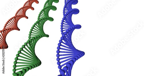 Genetic Code Sequence of DNA Protein Art photo