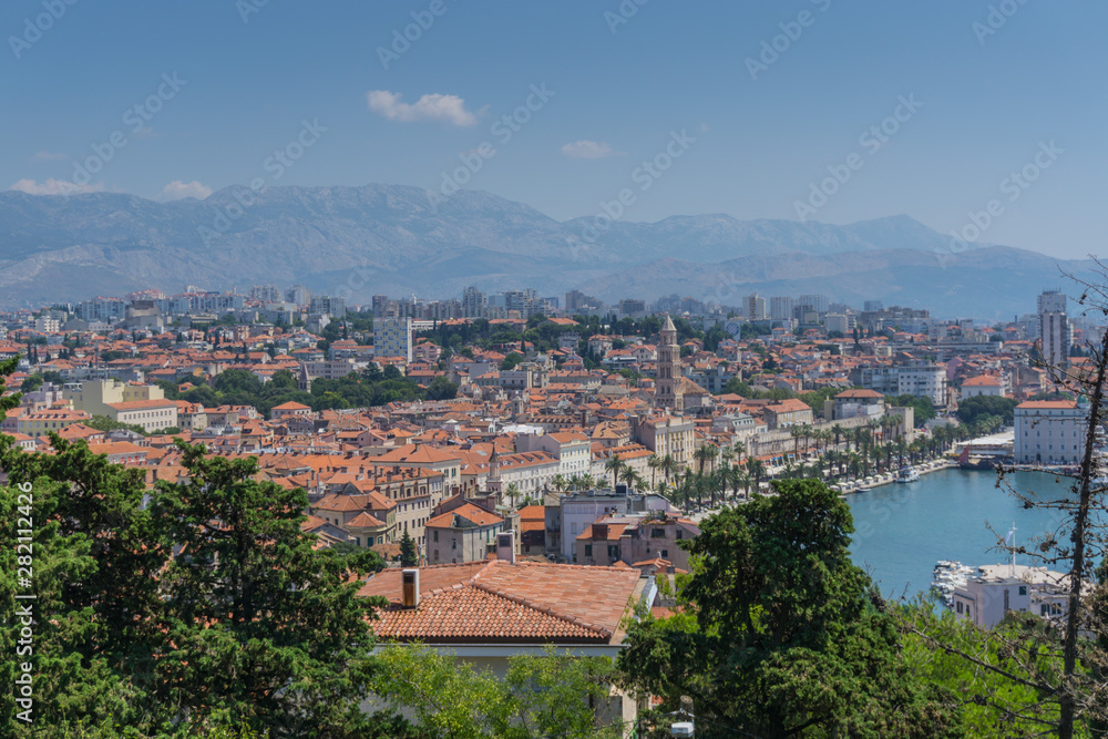 Split panorama, Croatia