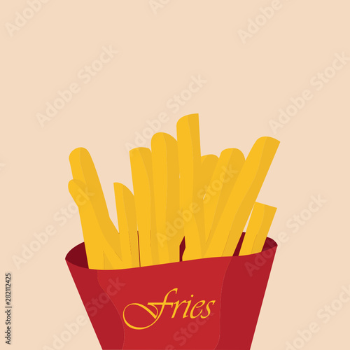 Leckere Pommes Frites Illustration