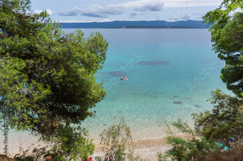 Croatia beach on Brac island