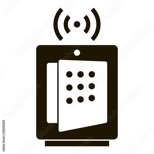 Smart lock safe icon. Simple illustration of smart lock safe vector icon for web design isolated on white background