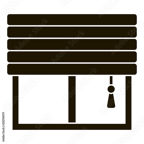 Smart windows jalousie icon. Simple illustration of smart windows jalousie vector icon for web design isolated on white background