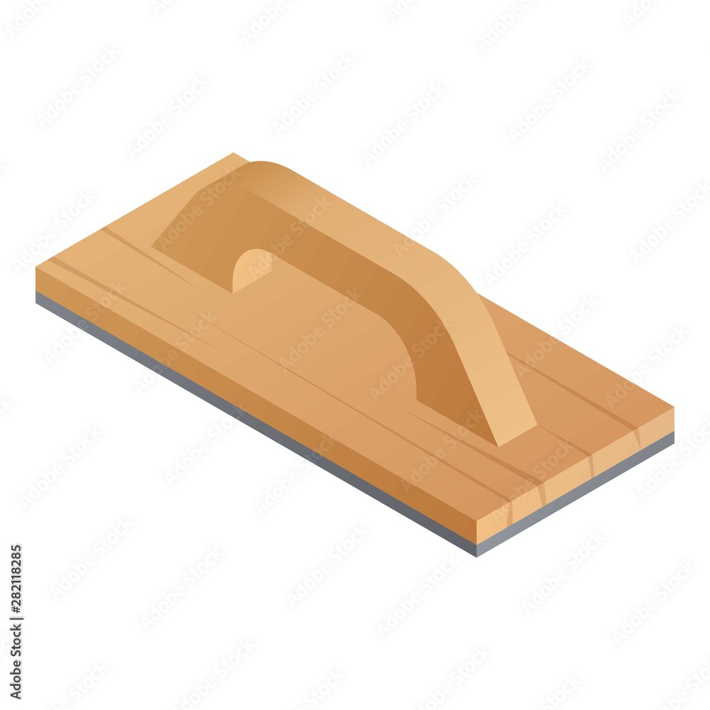 Wood construction tool icon. Isometric of wood construction tool vector icon for web design isolated on white background Wood construction tool icon. Isometric of wood construction tool vector icon for web design isolated on white background