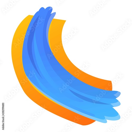 Waterslide icon. Cartoon of waterslide vector icon for web design isolated on white background