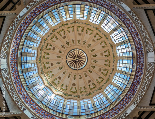 Mercado de Colon  Columbus Market   the historical public market n the city center of Valencia  Spain. It is one of the main works of the Valencian Art Nouveau