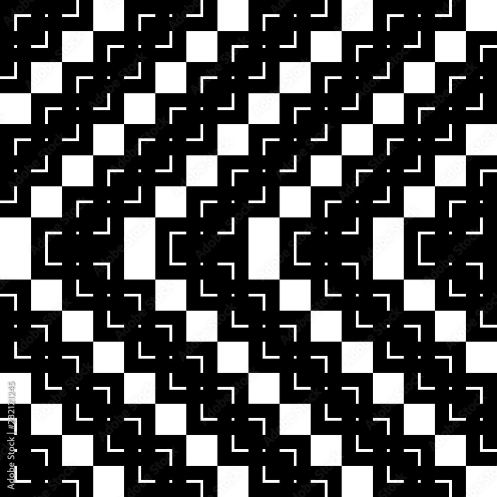 Design seamless monochrome grid pattern Design seamless monochrome grid pattern