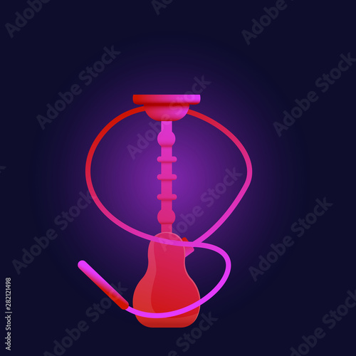 Small hookah icon. Cartoon of small hookah vector icon for web design isolated on white background
