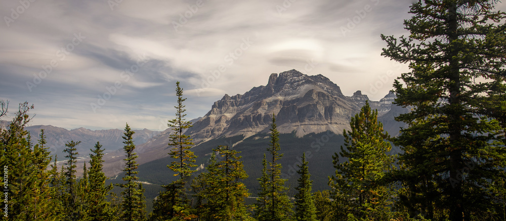 One of the stunning views on the way around the Rocky Mountains, Banff National Park, Alberta, Canada.