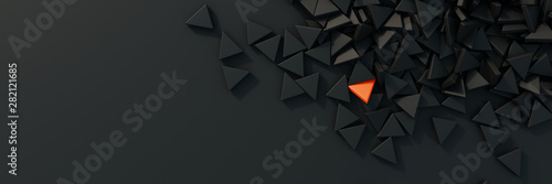 Feeling different; quality, human value and teamwork concepts. Original 3d rendering.