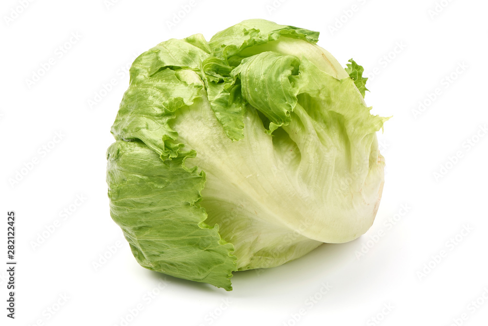Fresh cabbage head, isolated on white background Fresh cabbage head, isolated on white background