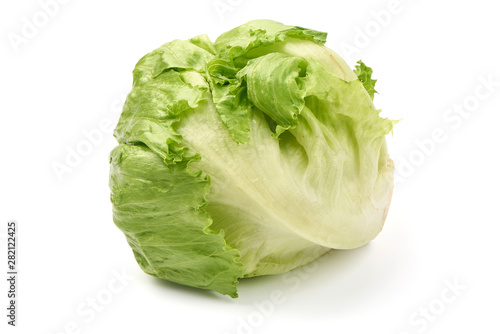 Fresh cabbage head, isolated on white background