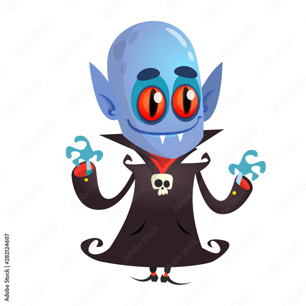 Fototapeta premium Cartoon funny vampire