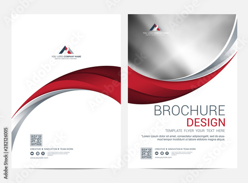 Brochure Layout template, Leaflet Flyer cover design background