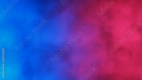 canvas print motiv - Ayvengo : Blue and red abstract cloud of smoke pattern