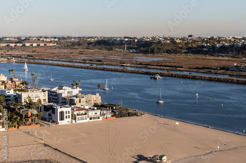 Aerial of Venice beach home...