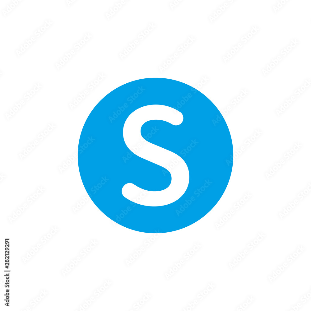 S letter icon isolated on white background. Vector illustration. S letter icon isolated on white background. Vector illustration.