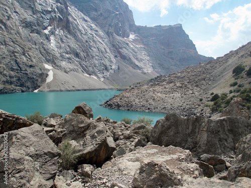 beautiful hiking in fann mountains nature in tajikistan