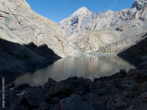 beautiful hiking in fann mountains nature in tajikistan