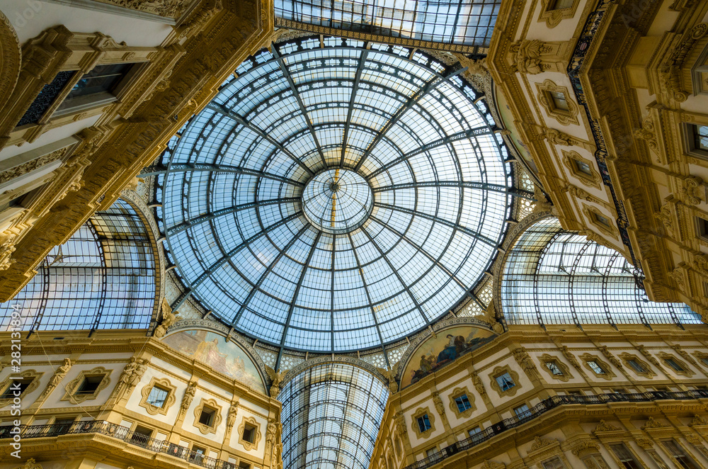 Domed Glass Ceiling in Milan Spain