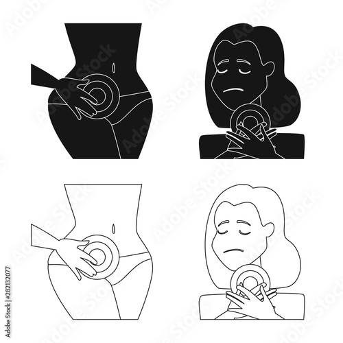 Isolated object of hospital and rendering icon. Collection of hospital and help vector icon for stock.