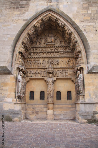 le portail du jugement dernier de la cathédrale de Reims