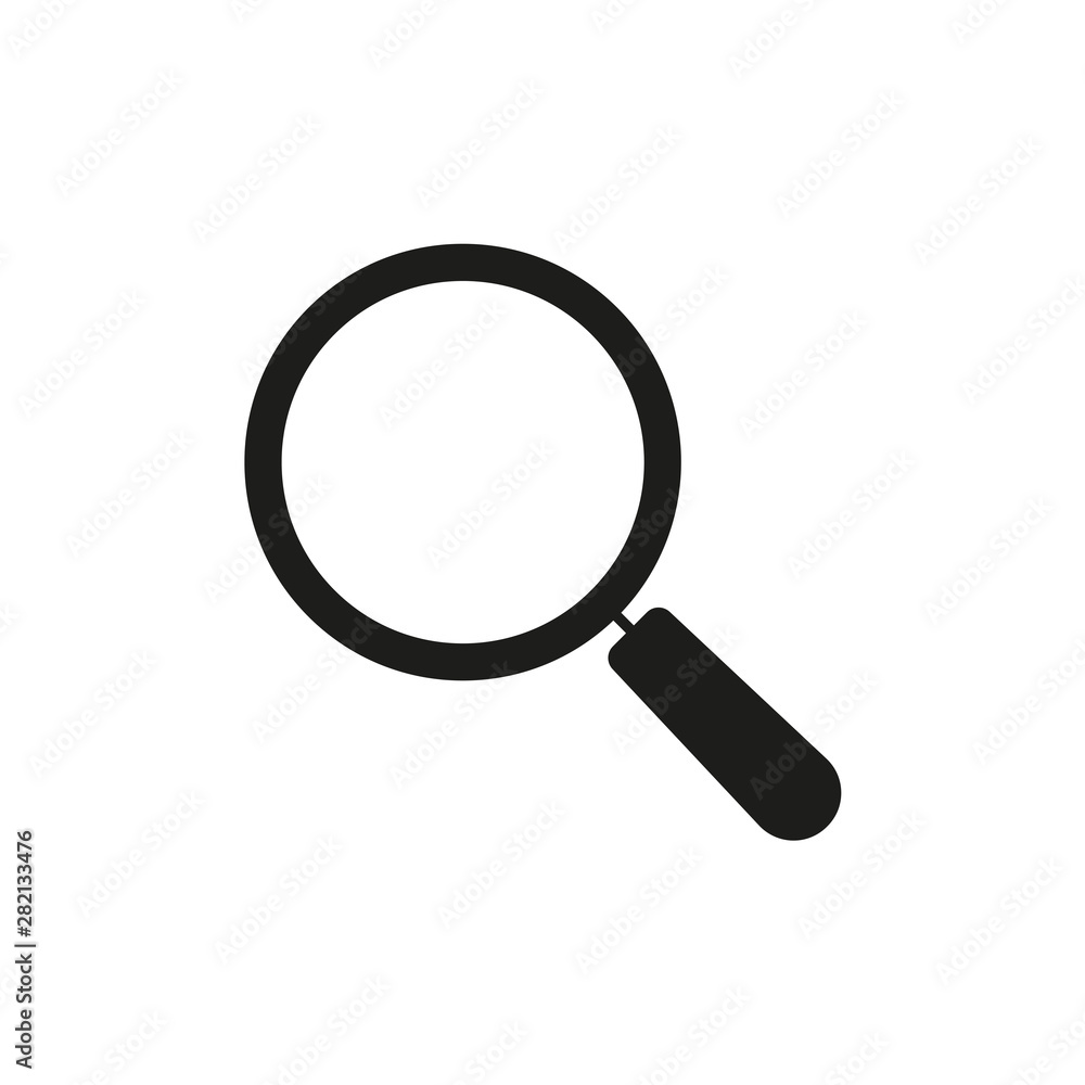 Magnify icon. Search and find symbol. Magnifier or Magnifying glass logo. Vector illustration. Magnify icon. Search and find symbol. Magnifier or Magnifying glass logo. Vector illustration.