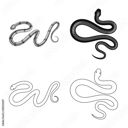 Wallpaper Mural Vector illustration of mammal and danger icon. Collection of mammal and medicine vector icon for stock. Torontodigital.ca