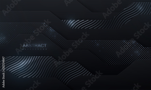 Black paper cut background