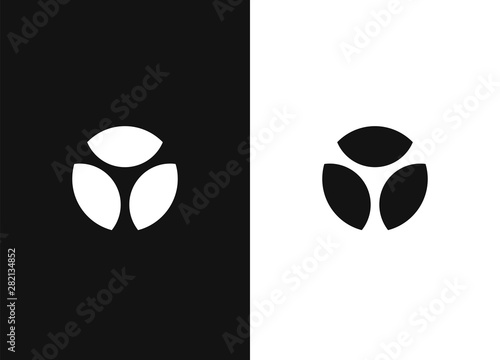 Black white version of the design element