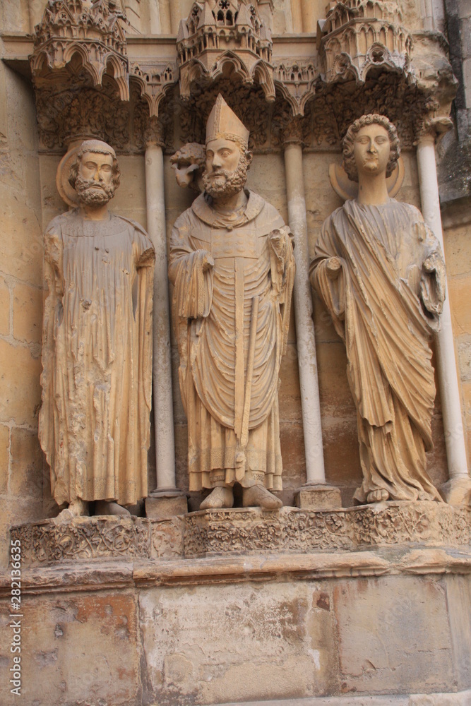 Statues de Clovis, Saint Rémi et d'un ange
