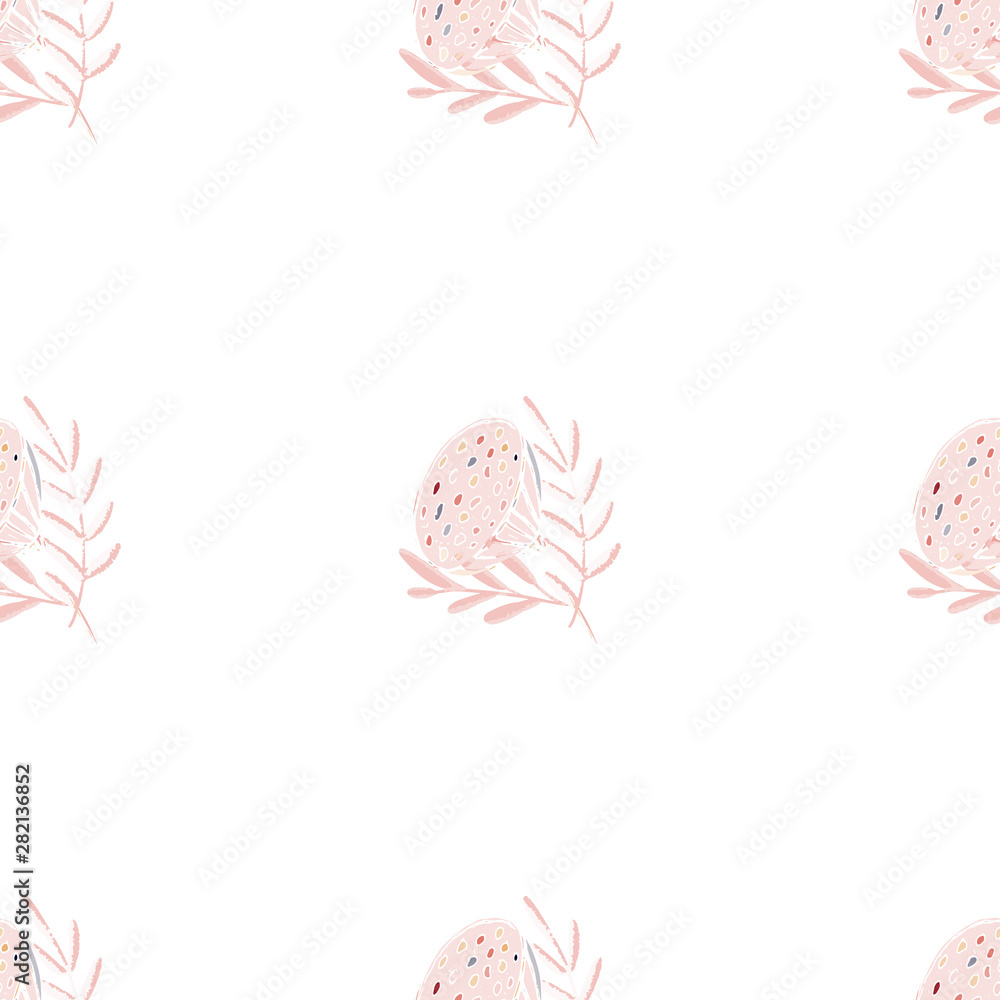 Obraz lotus flower seamless pattern trendy style with texture tablet painting Surface pattern design