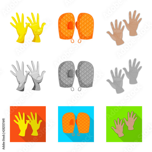 Isolated object of silhouette and safety icon. Collection of silhouette and comfort vector icon for stock.