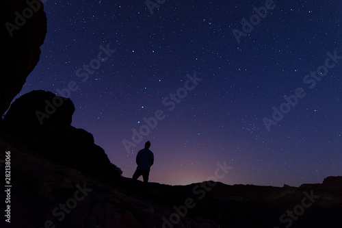 Guy under the Ursa Major in Tenerife.