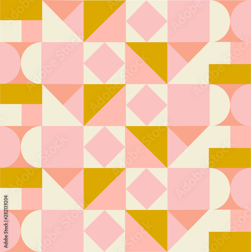 geometric mid century modern style seamless pattern. vector background  print. 