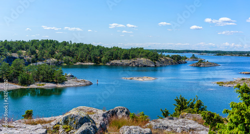 A view over St Anna archipelago in the Baltic Sea, Sweden. 