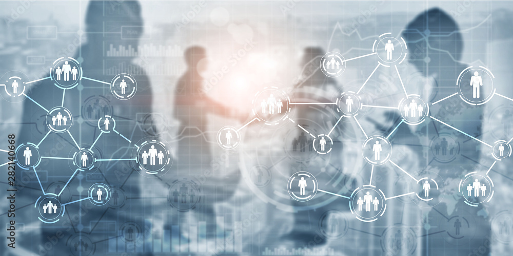 Icon of people with network connections. Social media concept. Icon of people with network connections. Social media concept.
