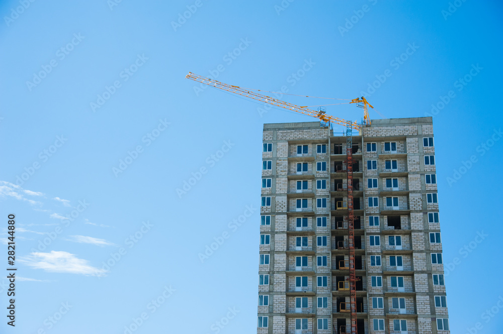 Construction of multi-storey residential building Construction of multi-storey residential building