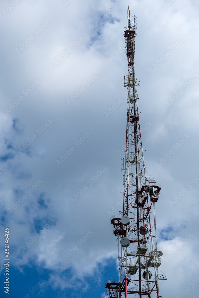 image of a television tower against the sky