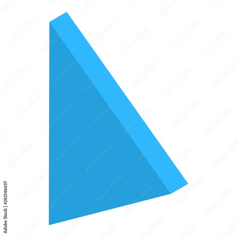 Blue play button icon. Isometric of blue play button vector icon for web design isolated on white background Blue play button icon. Isometric of blue play button vector icon for web design isolated on white background