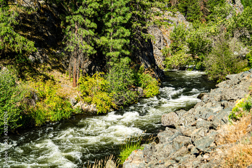 White water rapids on the Powder River in eastern Oregon